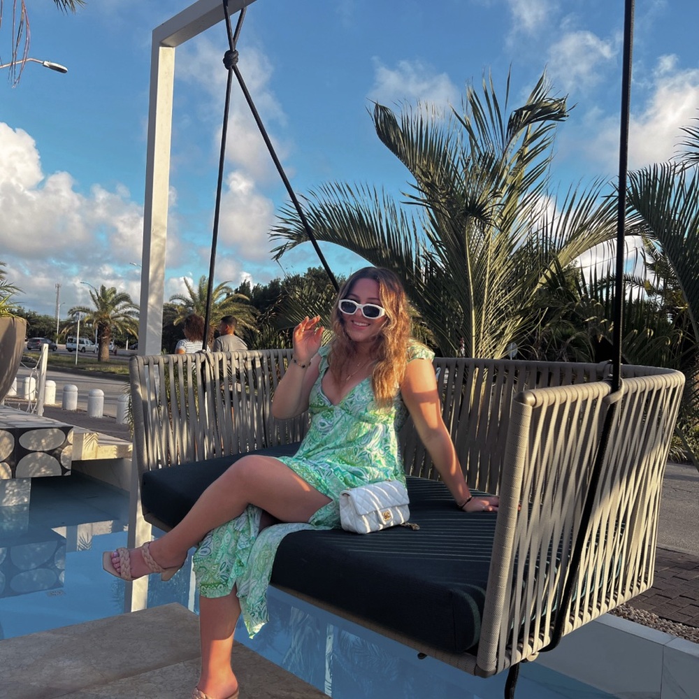 Olivaceous Green Patterned Maxi Dress
